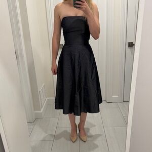 Banana Republic Black Strapless Dress